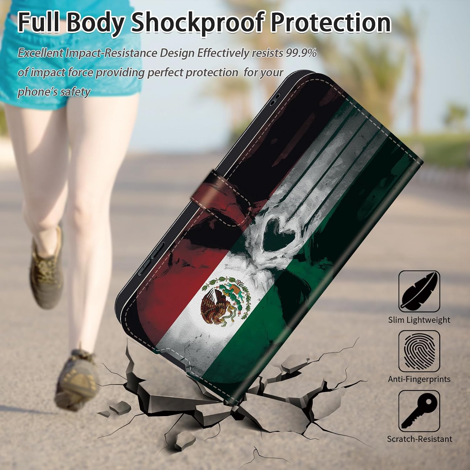 Detalle 2 de RYUITHDJP Wallet Phone Case for Samsung Galaxy A15 5G