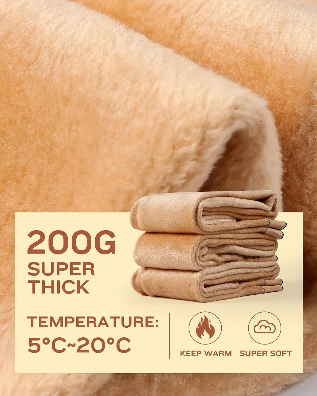 Detalle 2 de ATHVOTAR Fleece-Lined Winter Tights for Women, High-Waisted Thermal Pantyhose