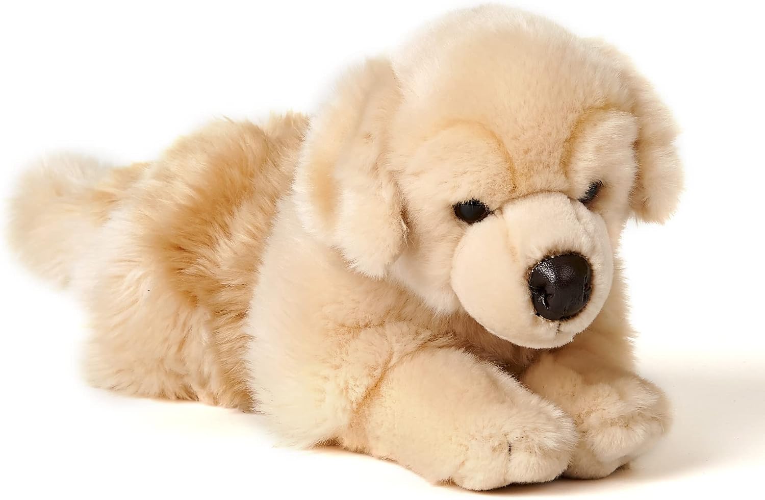 Detalle de Uni-Toys HT-30284 pluszowy Golden Retriever, leżący, 43 cm