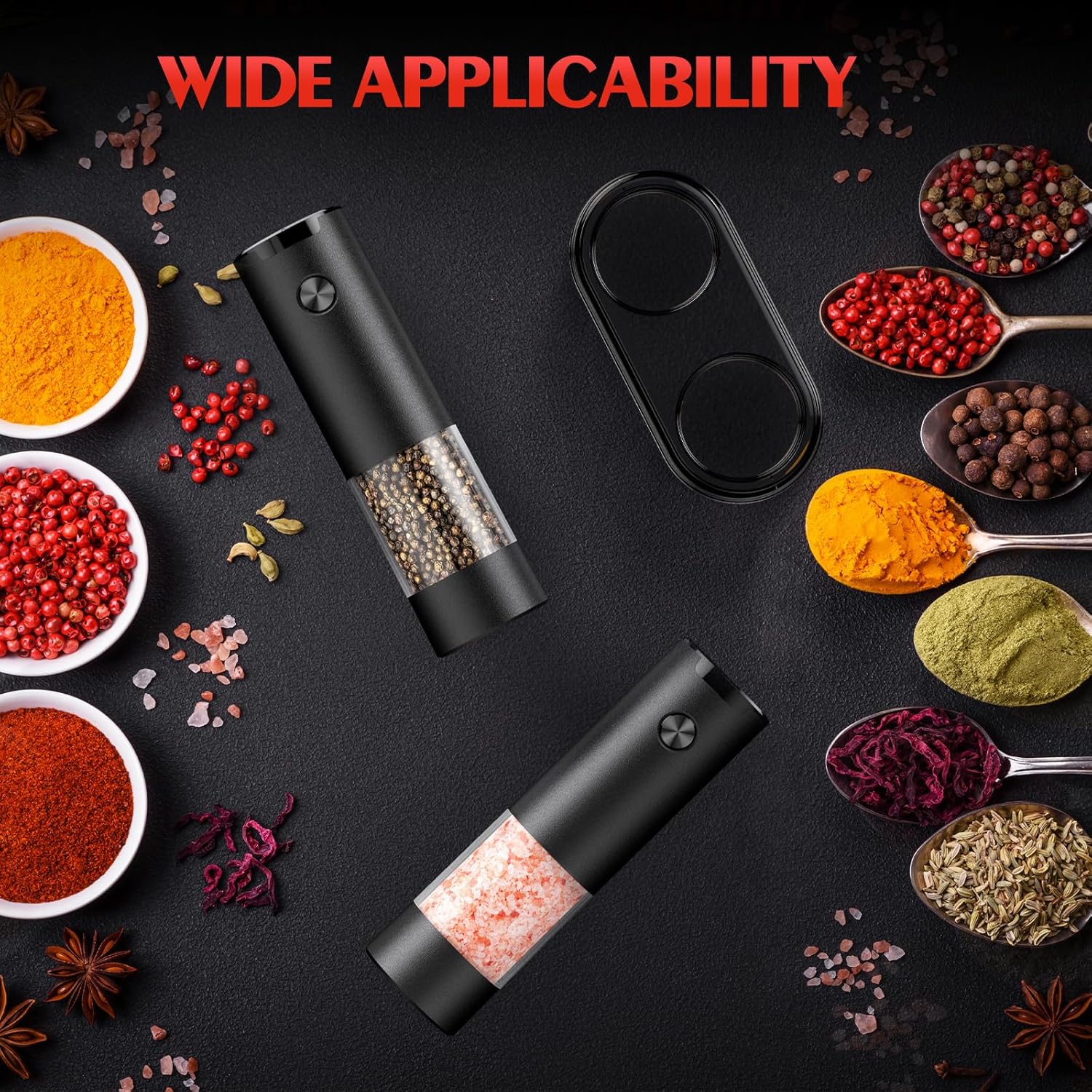 Thumbnail 5 de Electric Salt and Pepper Grinder Set 2-Pack ⚖