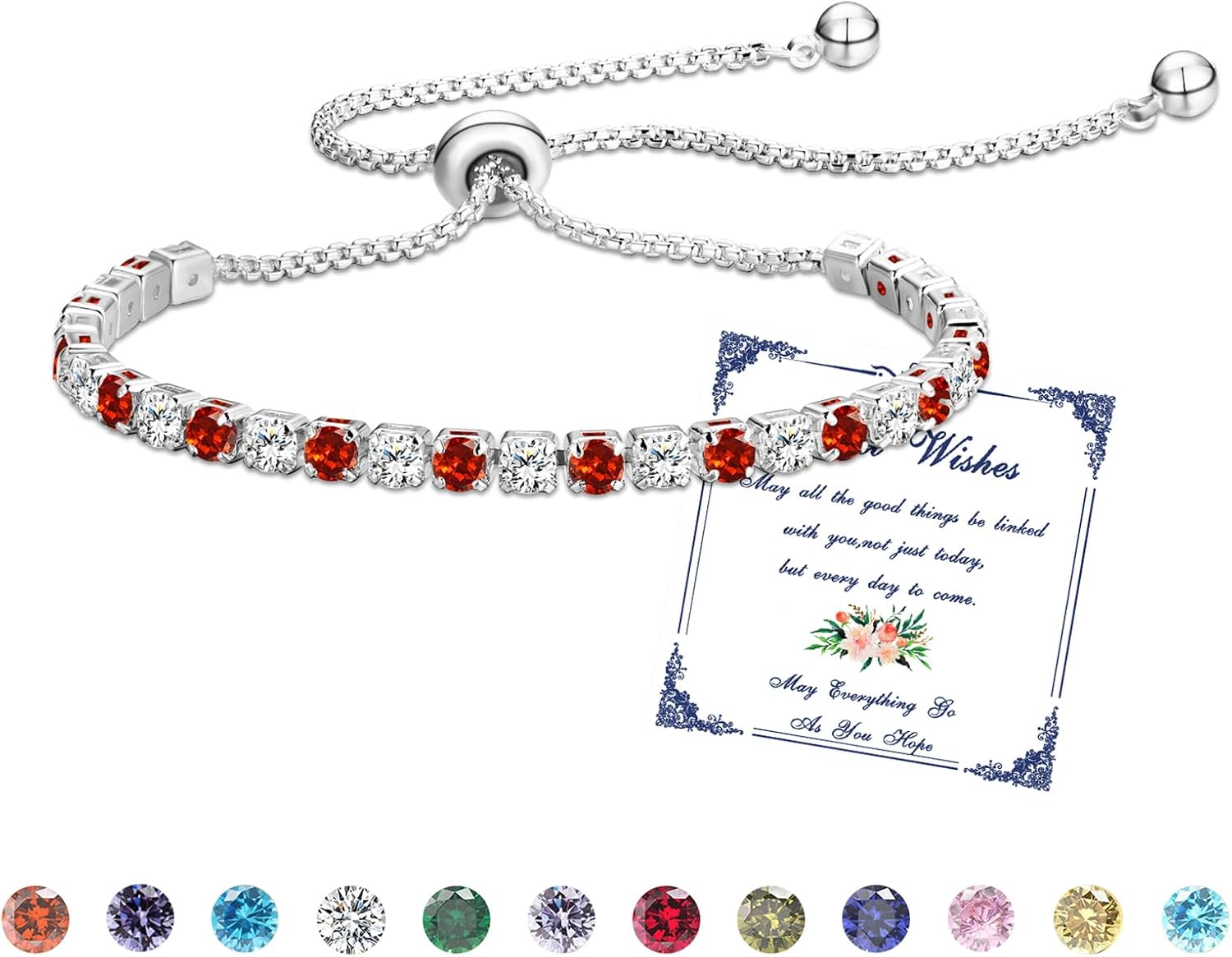 Detalle de Esmoly Pulsera Piedras Naturales 12 piedras 🎀