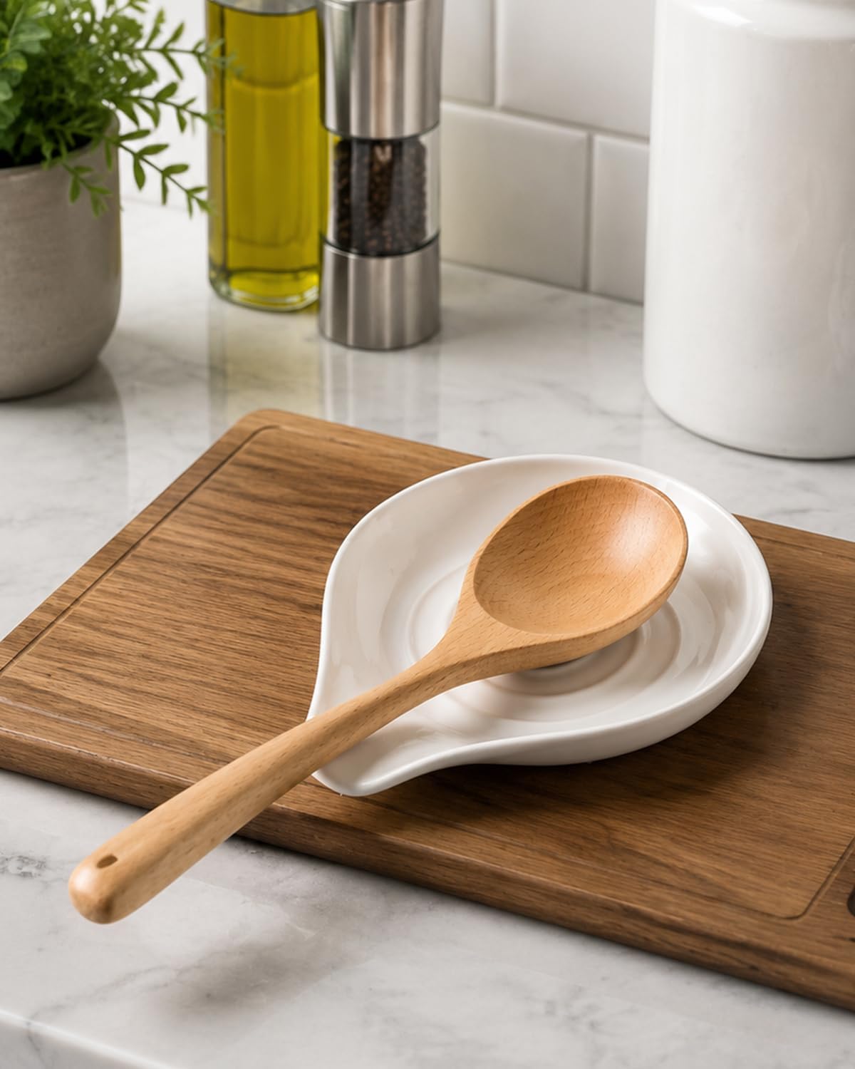 Detalle de LAUCHUH Ceramic Spoon Rest