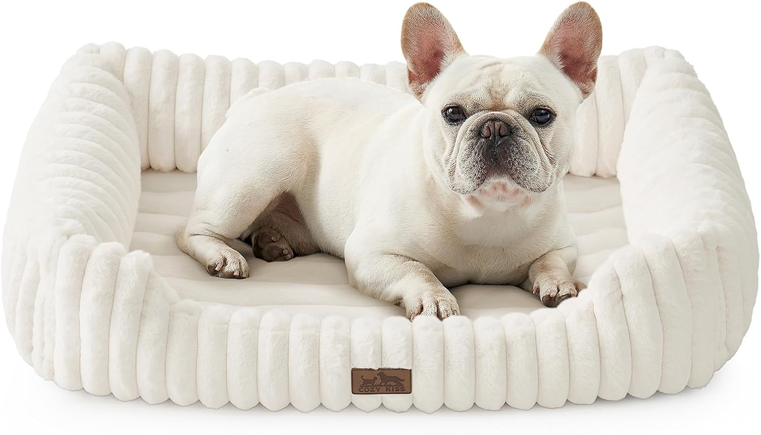 COZY KISS Confortabile Divano per Cani e Gatti: lettino ortopedico con bordi rialzati