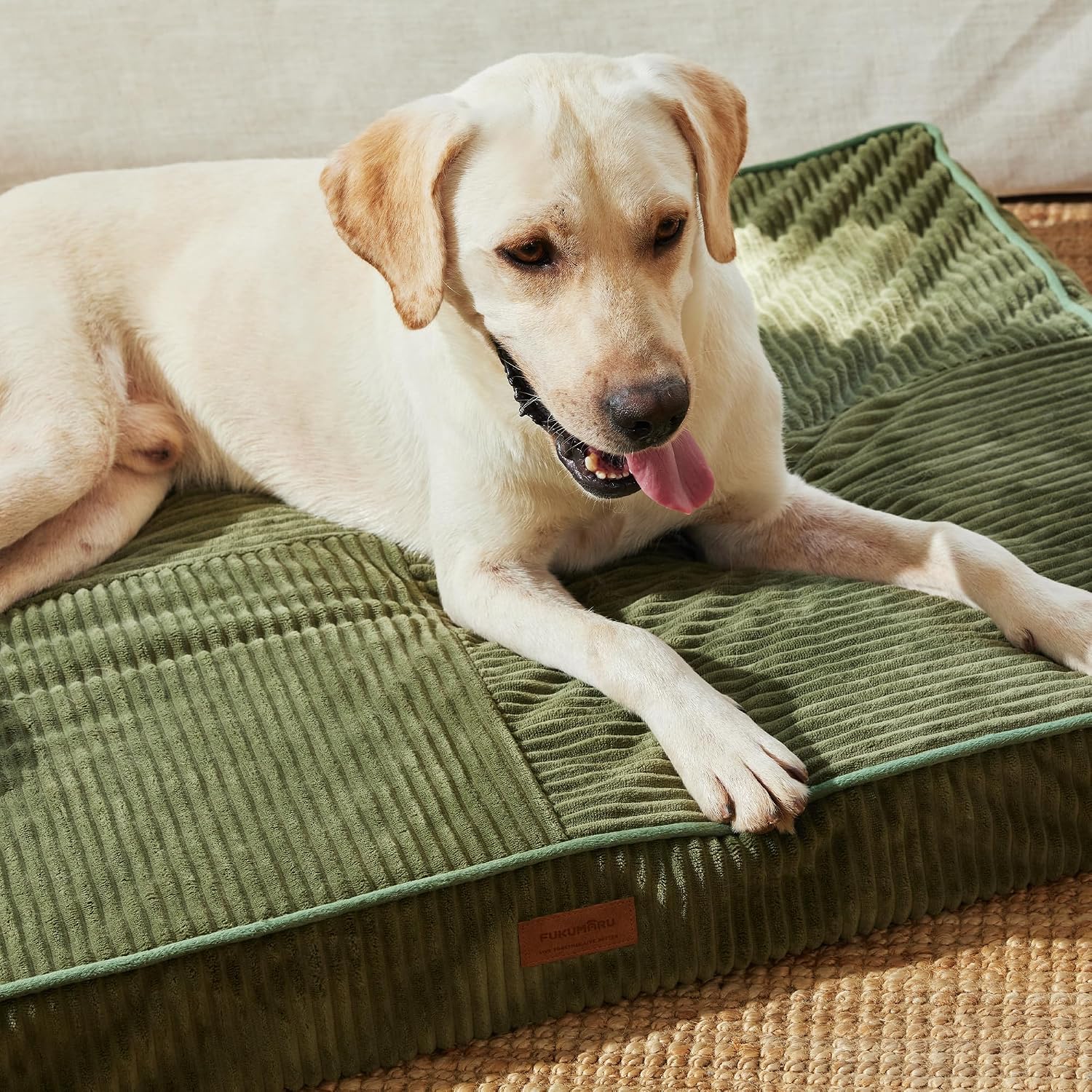 Thumbnail 6 de FUKUMARU Corduroy Orthopedic Dog Bed 28D Foam Grey