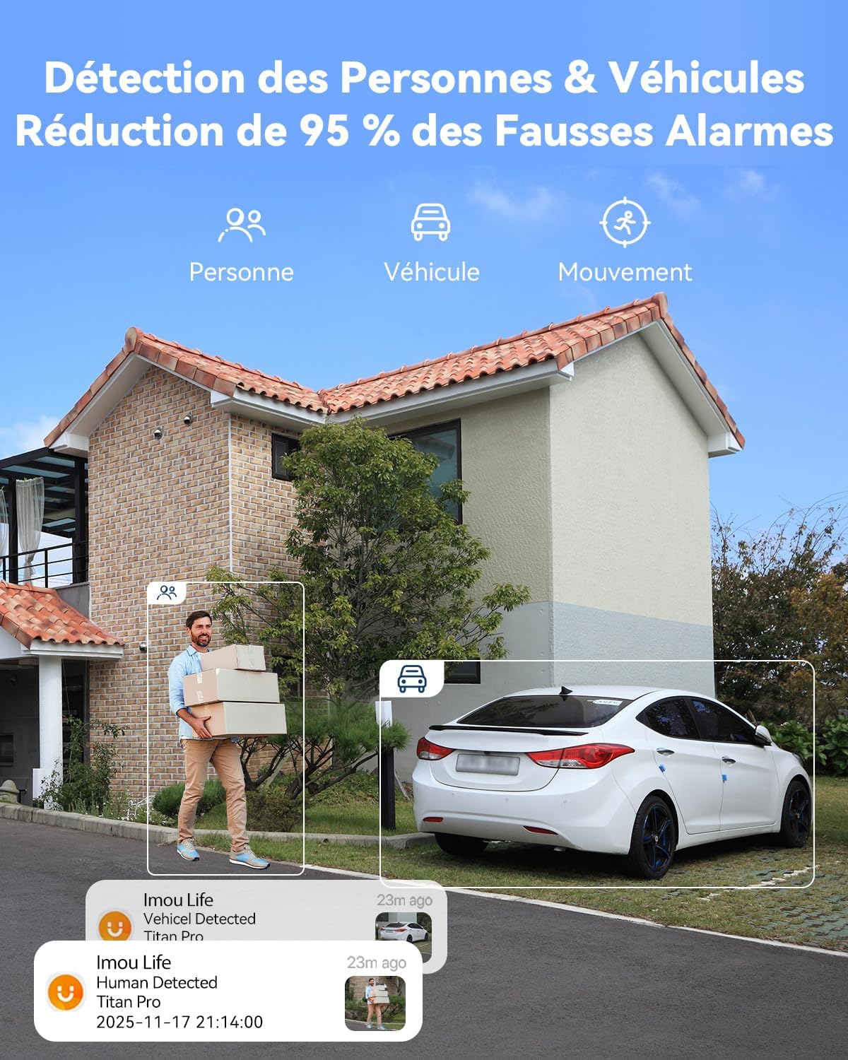 Thumbnail 5 de Imou 6MP Caméra PoE Extérieure avec WiFi 2.4G/5GHz – Vision Nocturne, Détection Personne/Véhicule et Suivi Intelligent