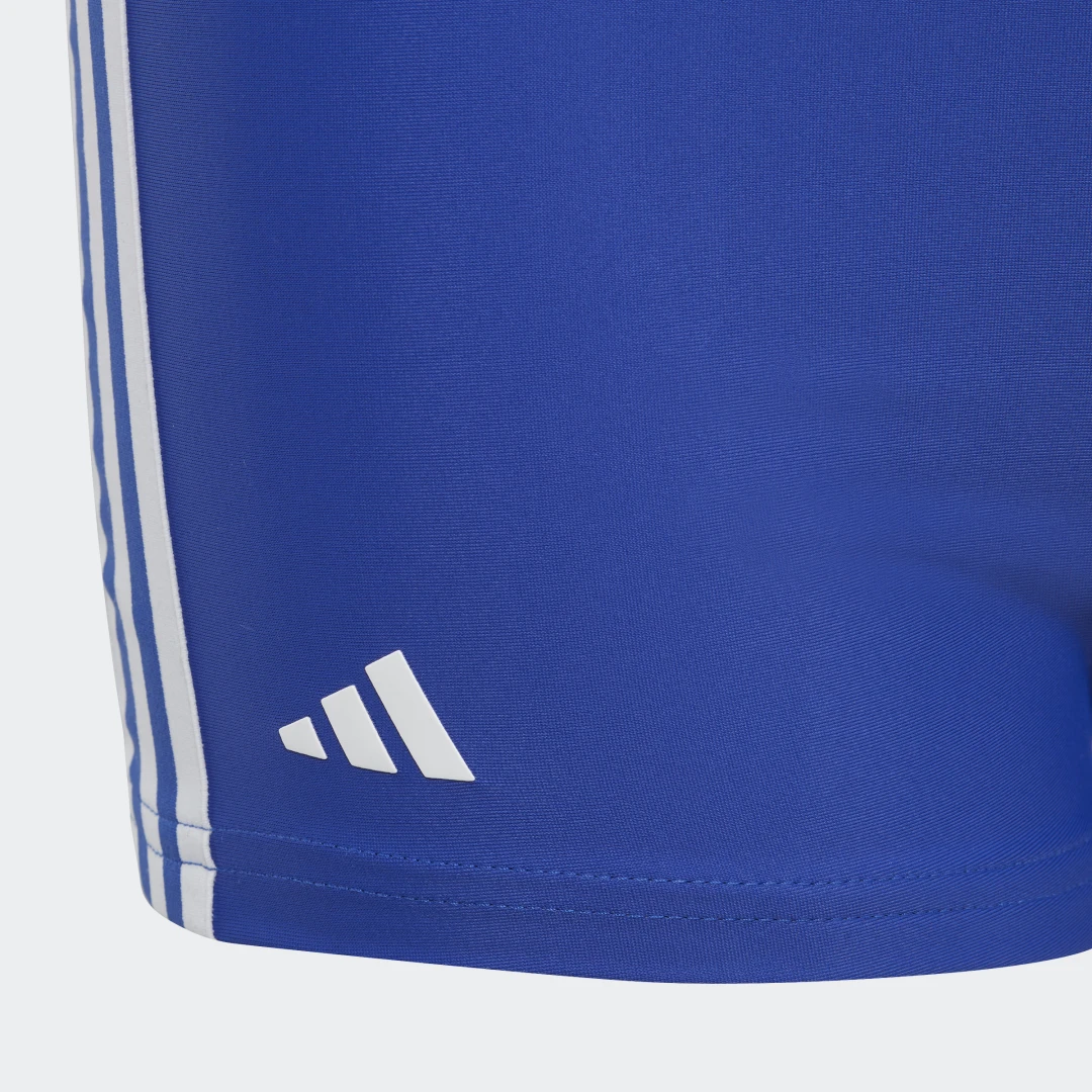 Detalle de Bañador bóxer Classic 3 bandas de Adidas en azul