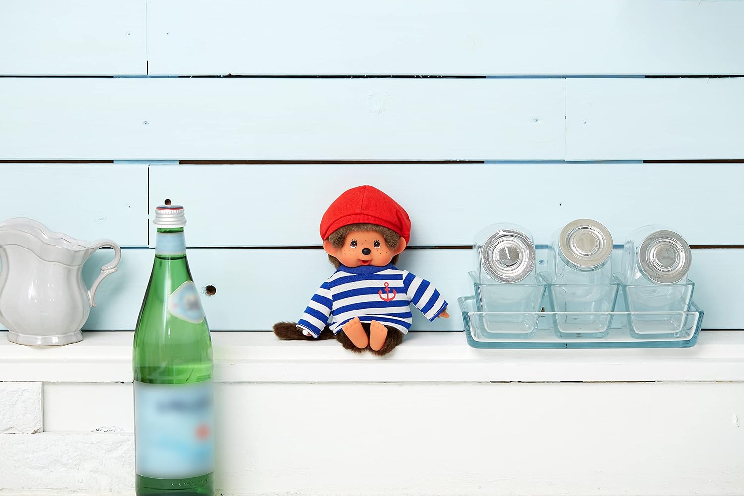 Thumbnail 1 de BANDAI Monchhichi 20073 Sailor Plush Toy, 20 cm
