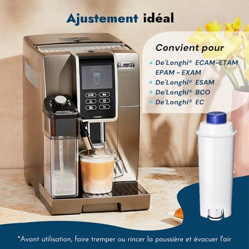 Detalle 2 de Mutital 6 filtres à eau pour machines à café De’Longhi ECAM, ESAM et Dinamica