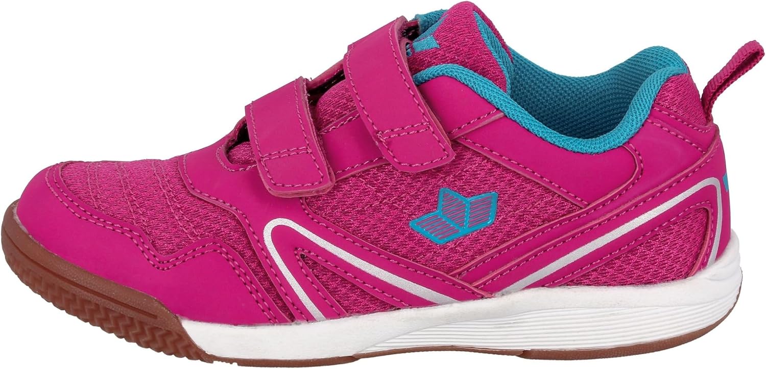 Detalle de Lico Mädchen Boulder V Hallenturnschuhe, Pink Türkis, 36 EU – Praxistauglicher Hallenpartner
