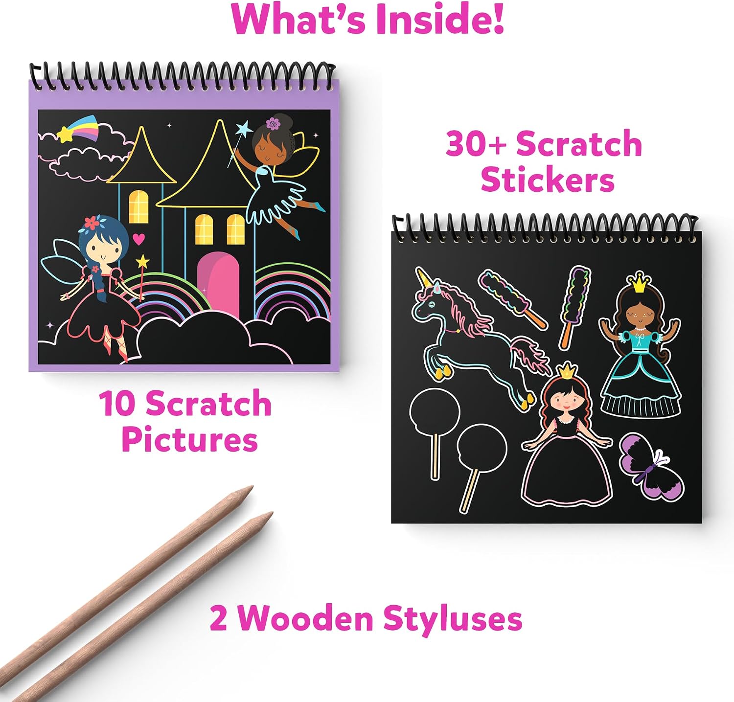 Detalle 2 de Skillmatics Scratch Art Book — 30+ Stickers