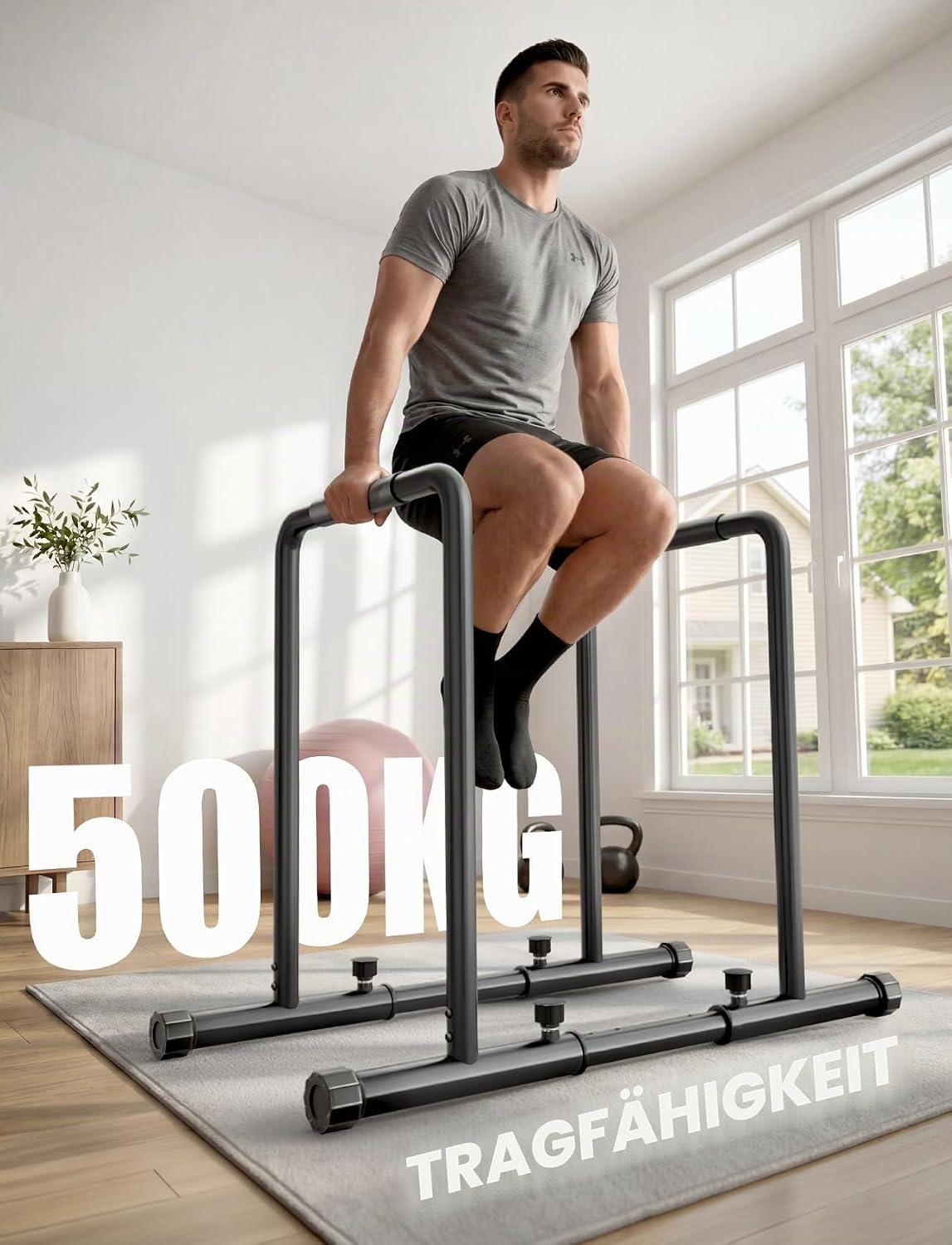 Thumbnail 1 de YOLEO Verstellbare Dip Barren 500 kg 🏋️♀