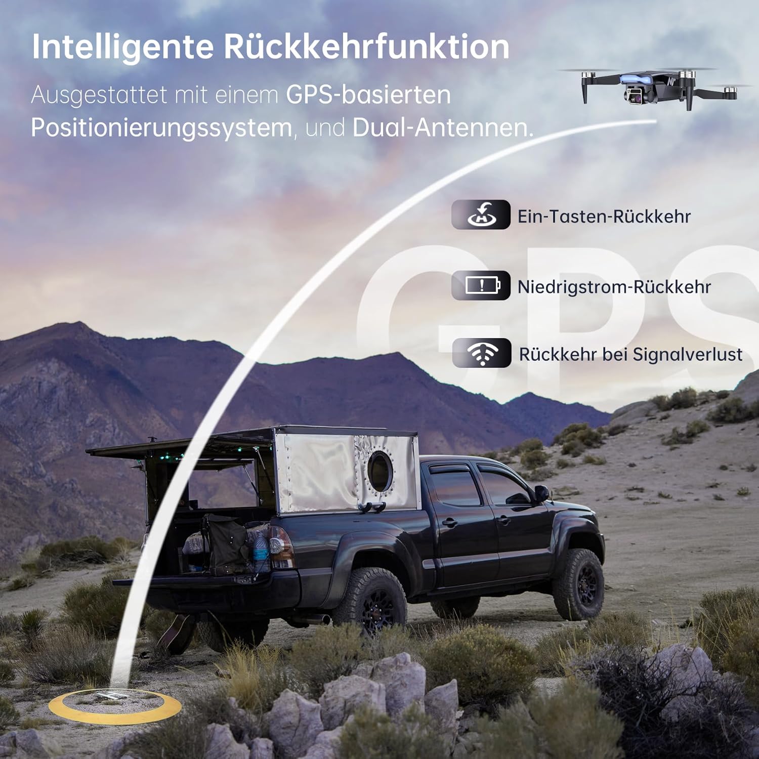 Detalle 2 de NAFYRE N11 PRO GPS-Drohne mit Kamera 4K UHD – 90 Min Flugzeit, 1.014 m Reichweite