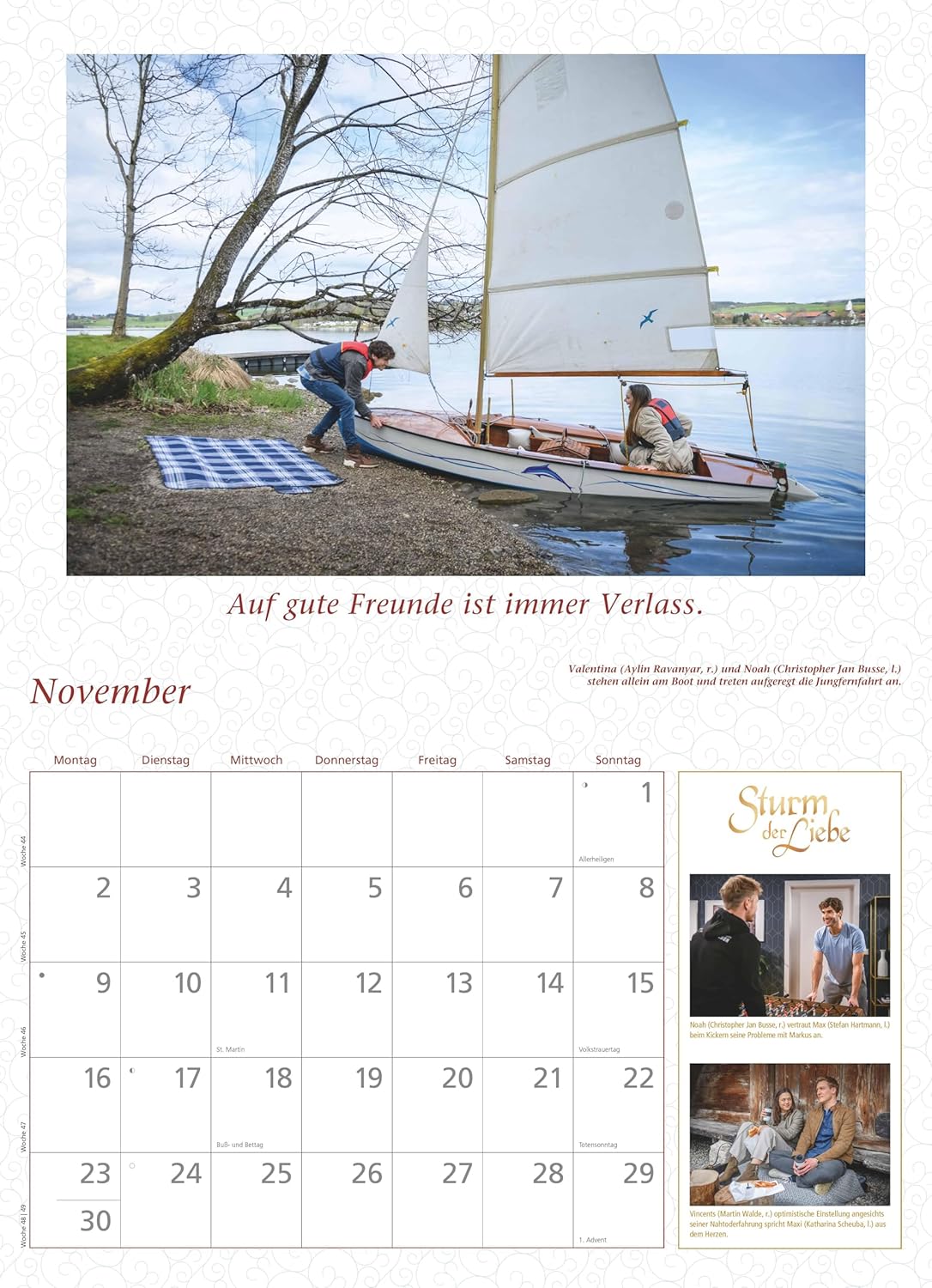 Thumbnail 2 de DUMONT Sturm der Liebe 2026 Broschürenkalender – Wandkalender 42 x 29 cm mit Jahresplaner