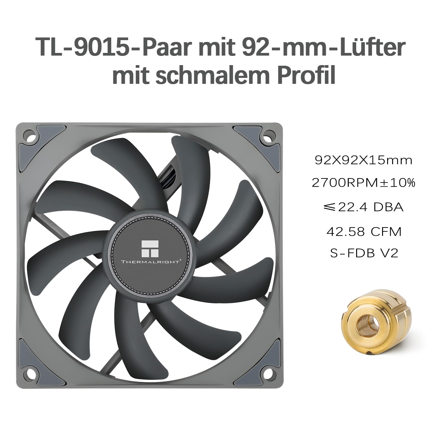 Thumbnail 2 de TR-Thermalright AXP90 X36 CPU-Kühler (Low Profile, 4 Heatpipes, 92 mm) für AM4/AM5 & Intel LGA 1851/1700