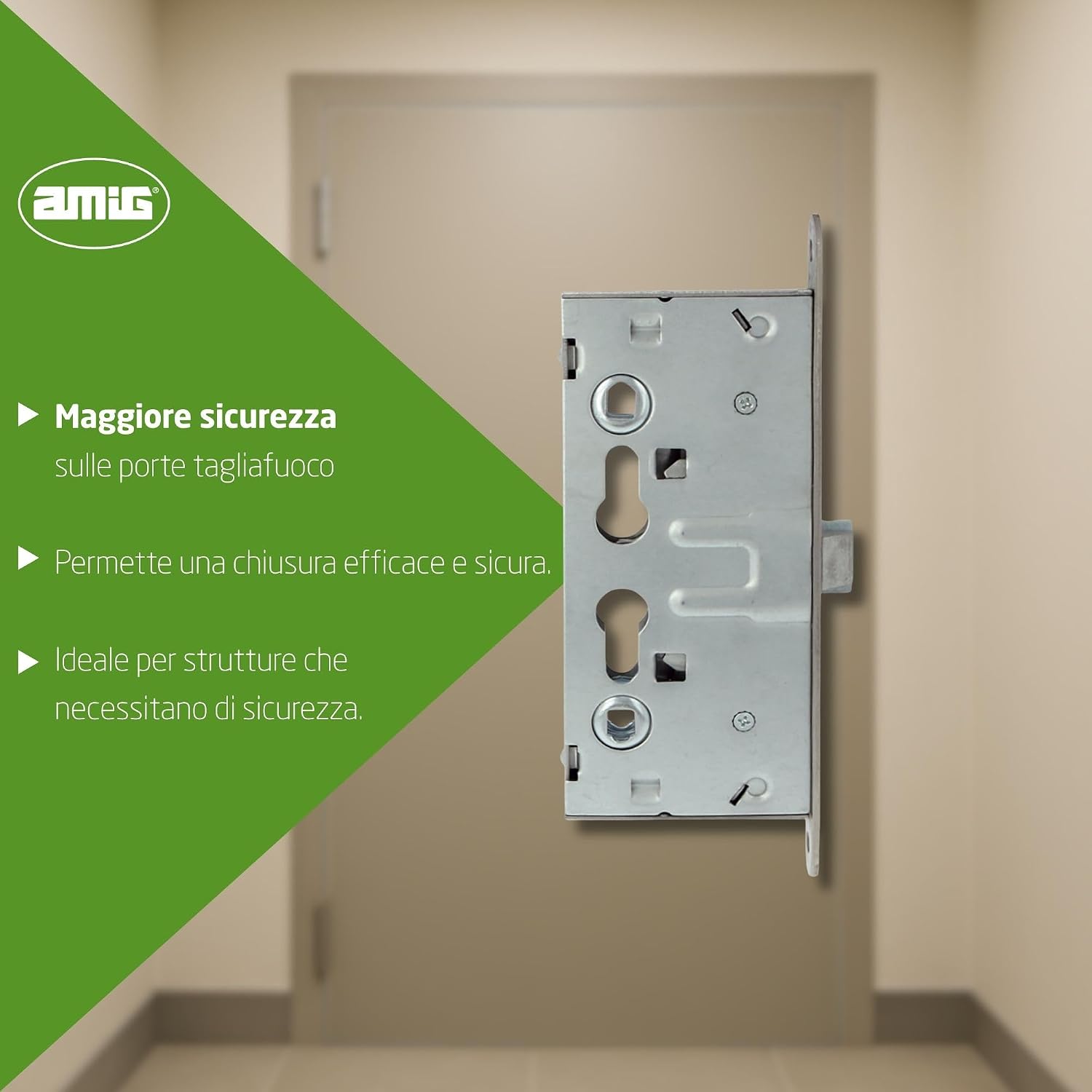 Detalle de Amig 6572 serratura per porte antincendio 65x72 mm