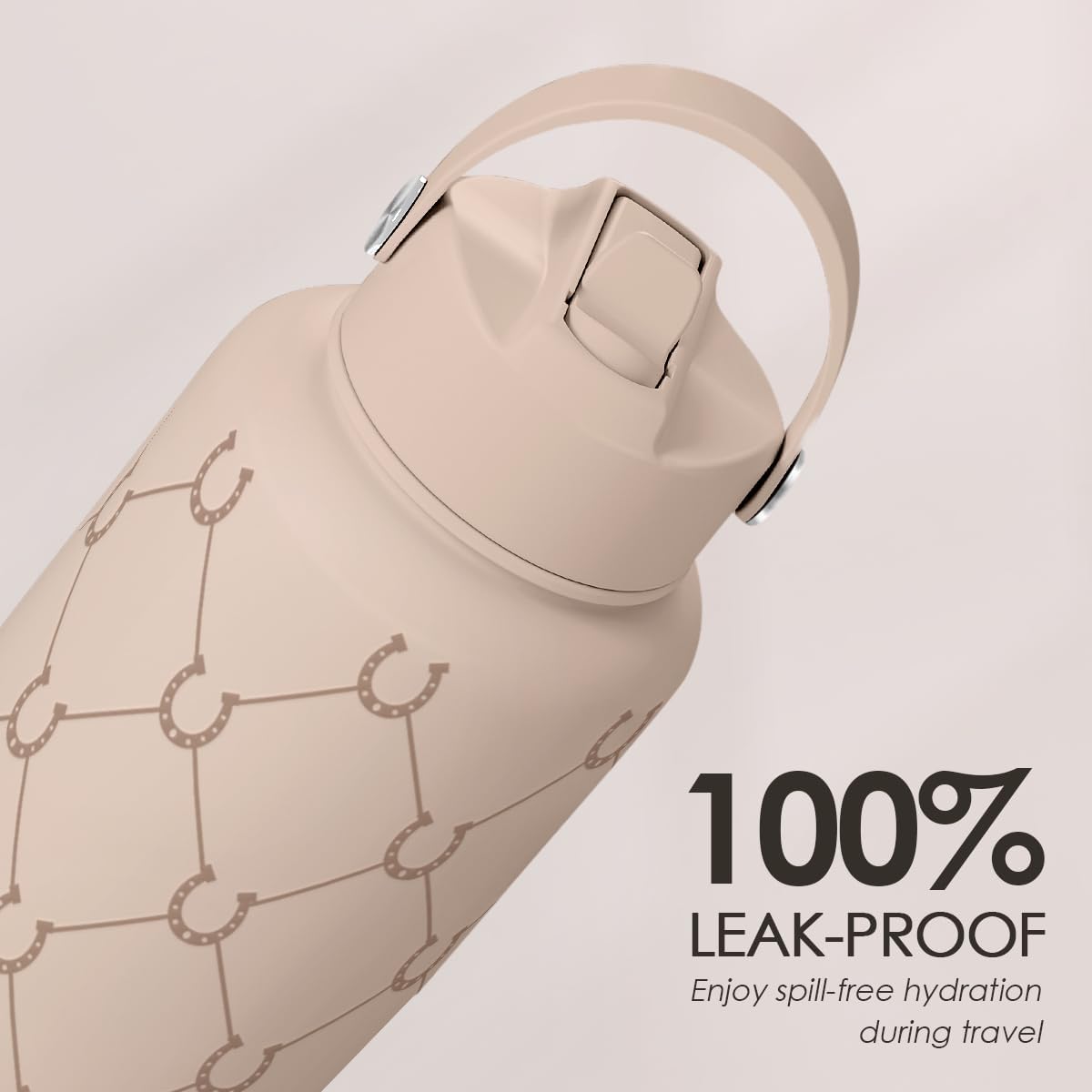 Detalle 2 de SANDJEST SJ-DW-SS-WB32SL Horse Insulated Water Bottle, 32 oz