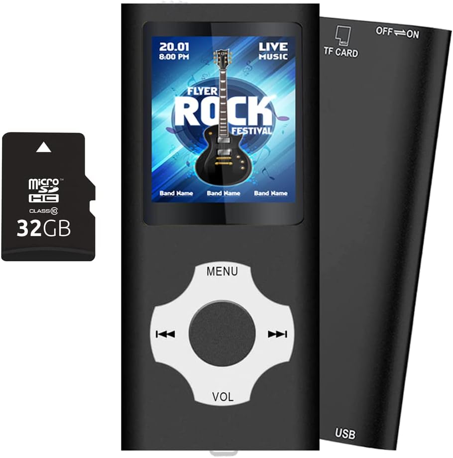 Tabmart Metal Hi‑Fi 32GB Lettore MP3 1,8