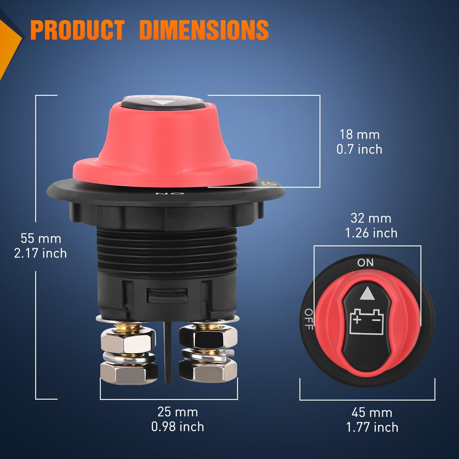 Thumbnail 5 de Nilight Battery Disconnect Switch 100A Waterproof ⚓