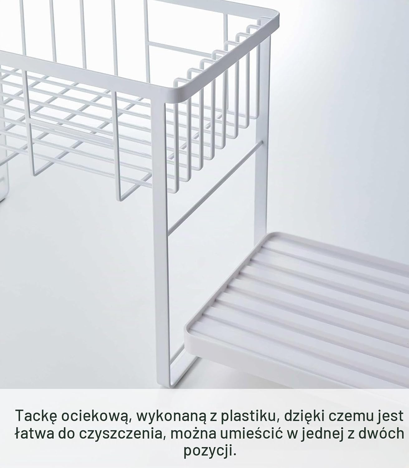 Thumbnail 4 de Yamazaki Tower 4386-P – dwupoziomowa suszarka do naczyń, biała, stal i ABS