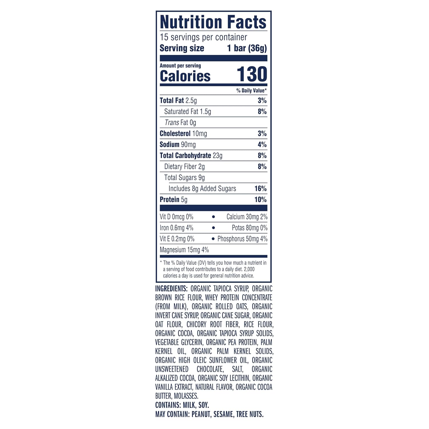 Detalle 2 de CLIF Kid Zbar Protein Chocolate Chip Snack Bars, 5g Protein, Gluten Free, 15 Count