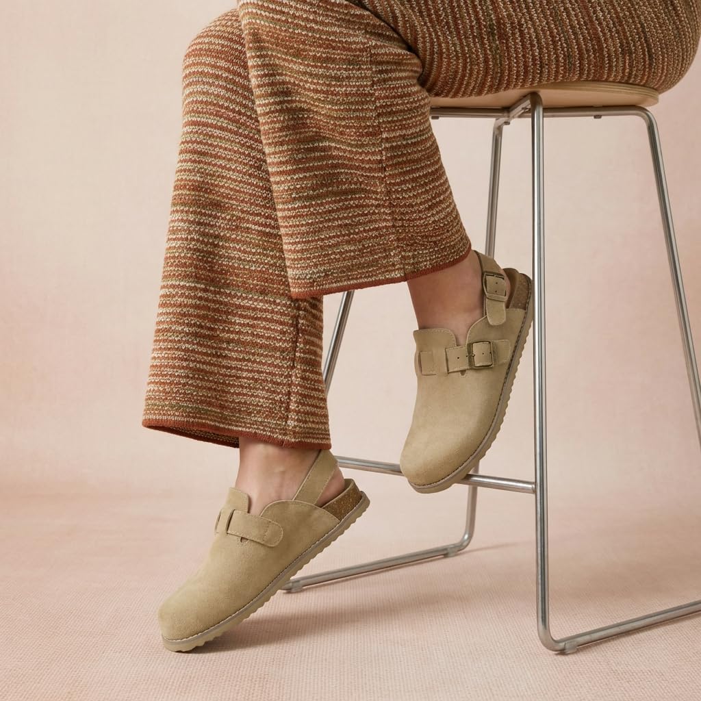 Thumbnail 5 de CUSHIONAIRE Brooklyn Suede Women’s Slides with Adjustable Buckles
