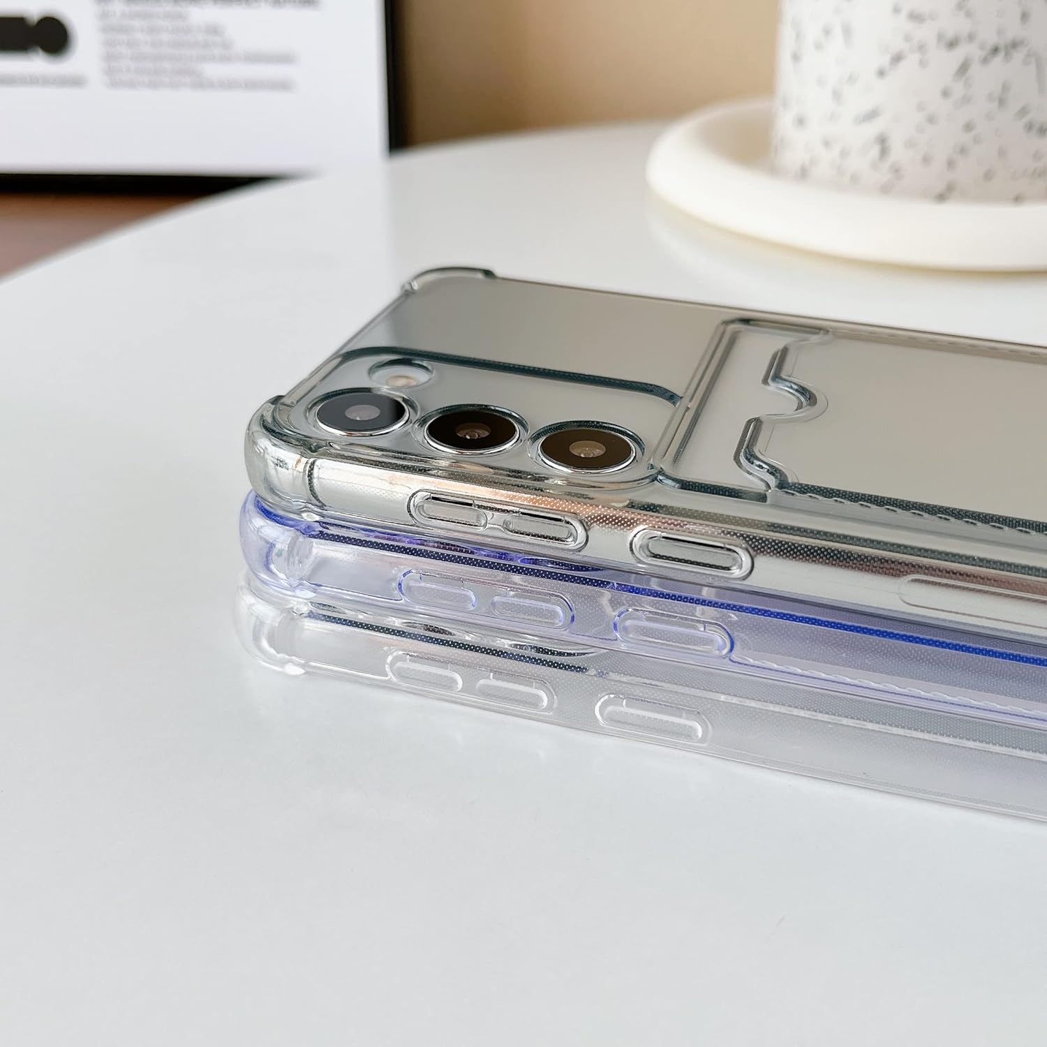 Thumbnail 1 de DEFBSC Case for Samsung Galaxy S24 with Transparent Back Card Holder