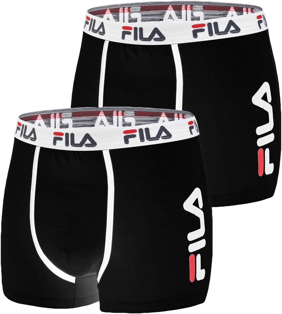 Detalle de Fila Boxer Fi/1bc/Fu5040x2 – Boxer da uomo in cotone, comfort morbido e fibra naturale