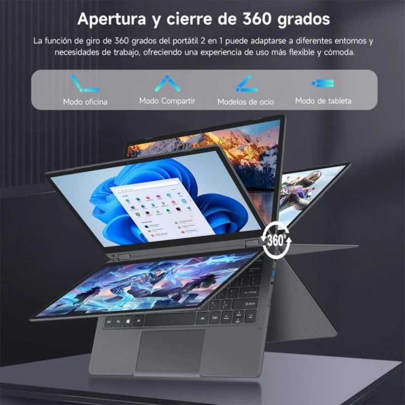 Thumbnail 1 de Vanwin R1166 11,6" 8GB 256GB SSD táctil 360° Windows 11 Pro