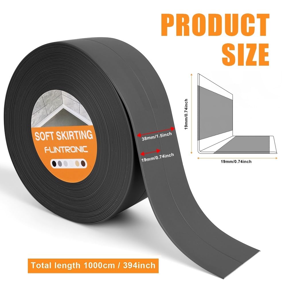 Thumbnail 1 de Flintronic Bath Sealant Strip (10m) – Self-Adhesive PVC Caulk Tape for Kitchens and Bathrooms