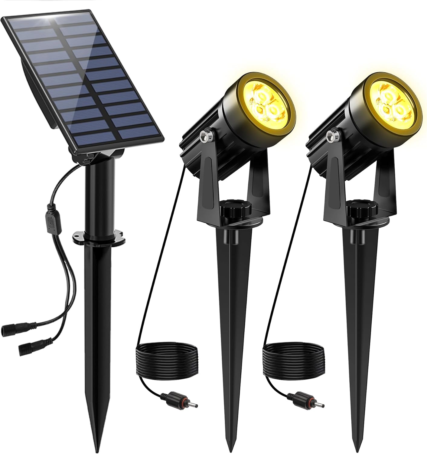 Detalle de NATPOW Gartenstrahler Solar 3000K