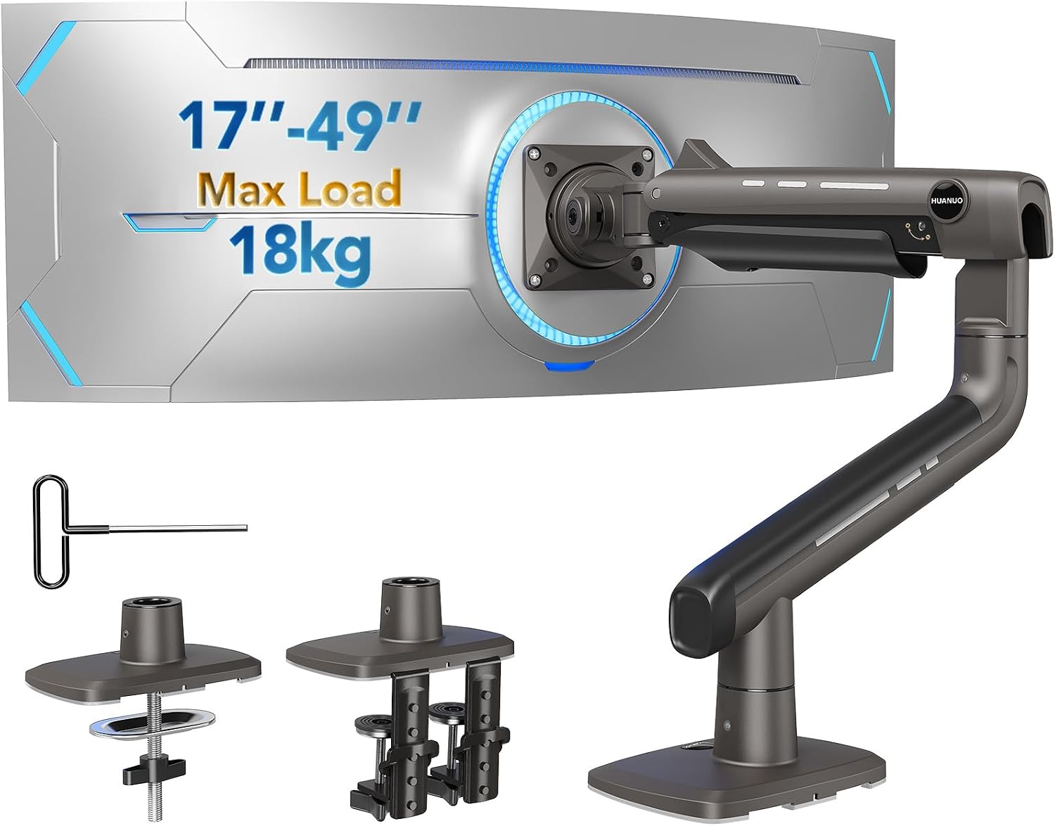 Detalle de HUANUO Monitor Halterung bis 49 Zoll 18 kg