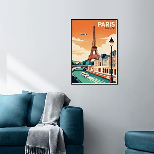 Thumbnail 6 de JICFDAO 5D Diamond Painting Paris 30x40cm – Tour Eiffel, kit complet pour débutants