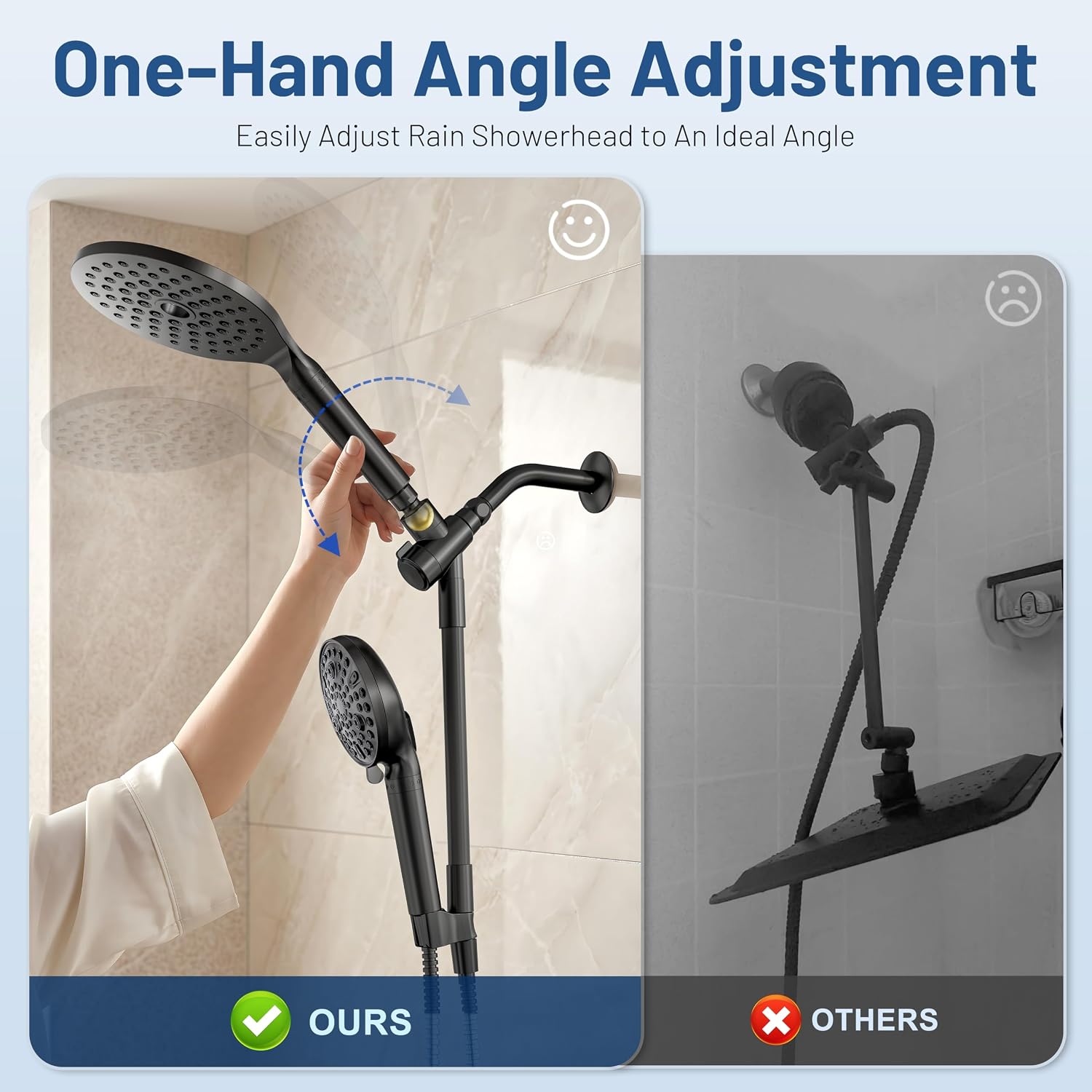 Detalle de MakeFit Dual Filtered Rain Shower Head with Hard Water Filter
