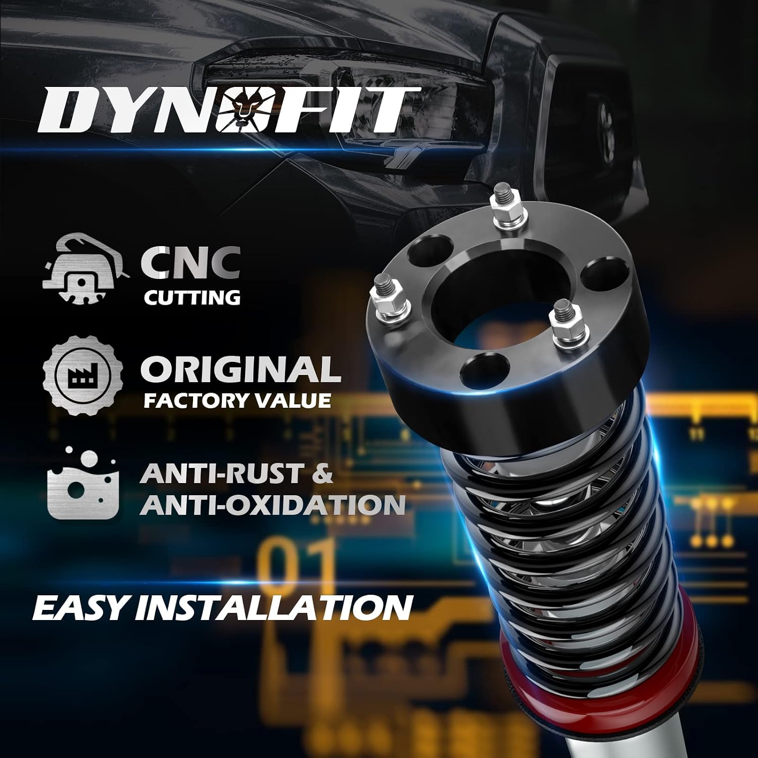 Detalle 2 de Dynofit 3" Front & 2" Rear Lift Kit for Silverado