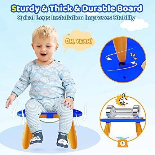 Detalle 2 de Kikidex GQCX02 Magnetic Drawing Board for Toddlers, Dark Blue