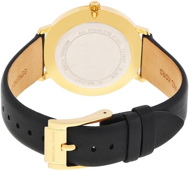 Thumbnail 4 de Michael Kors Damen-Uhren Analog Quarz 32002791 mit Edelstahlgehäuse und Lederarmband
