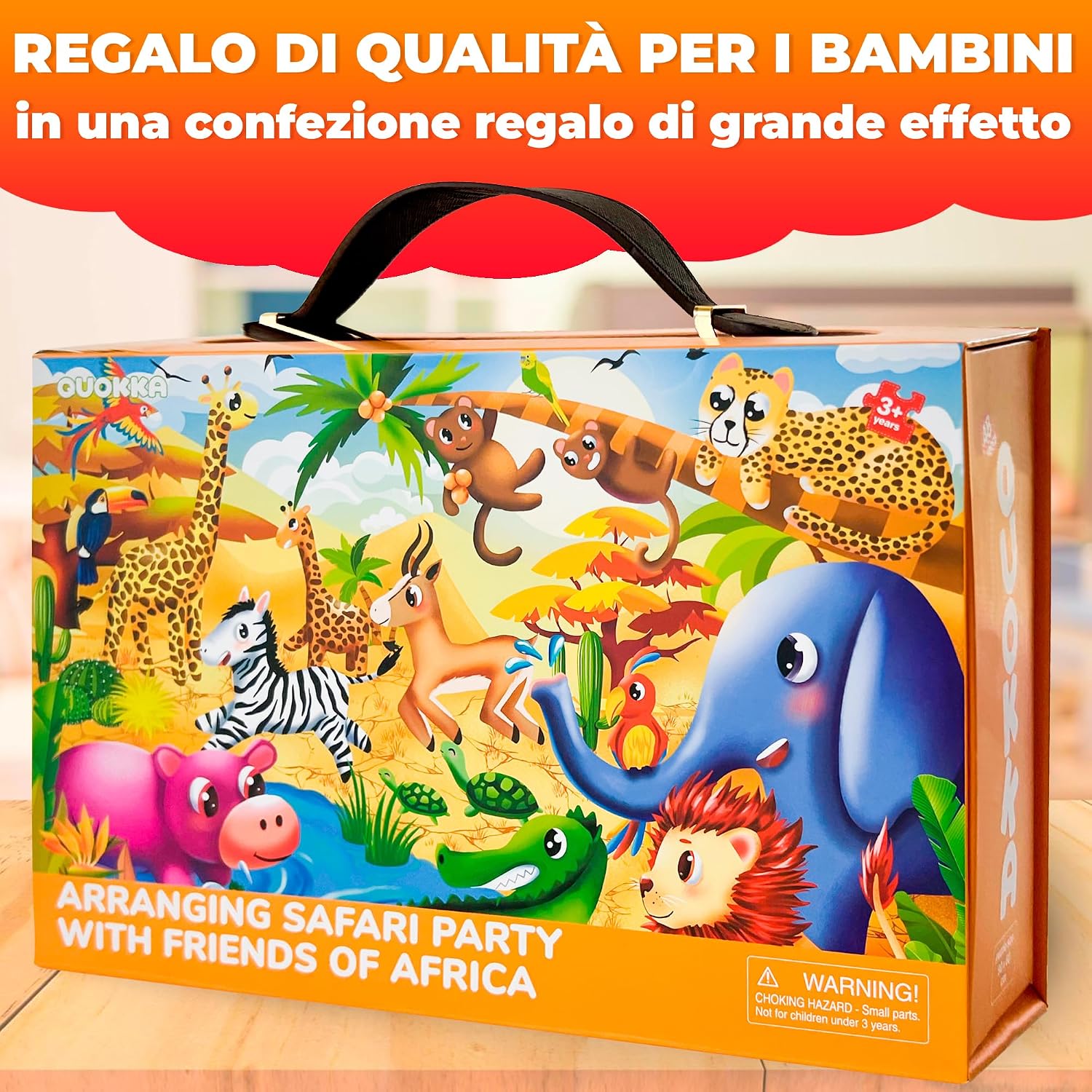Detalle 2 de QUOKKA Puzzle gigante per bambini 48 pezzi 60x90 cm 🧩