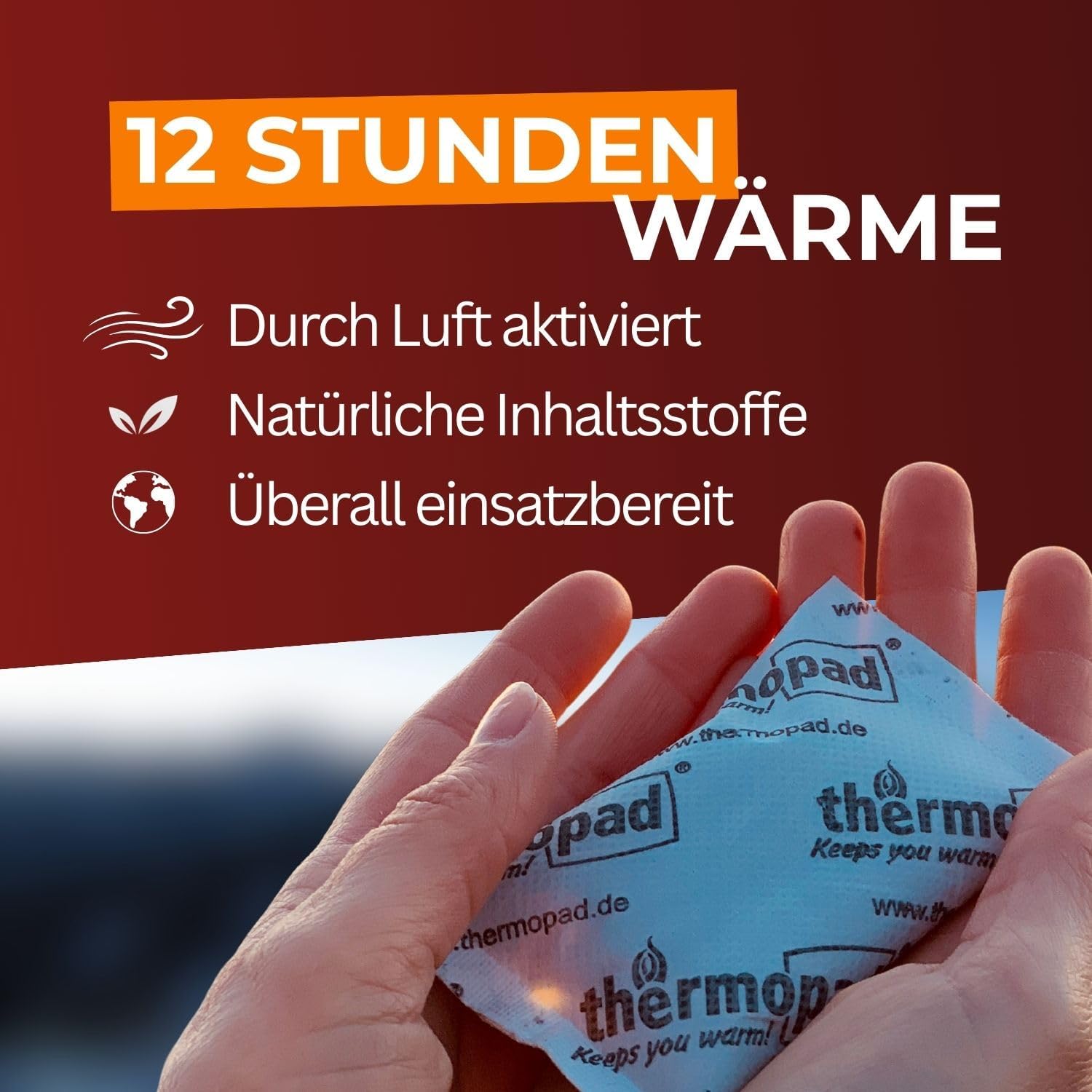Thumbnail 5 de THERMOPAD Handwärmer 10 Paar – Taschenwärmer für 12 Stunden Wärme