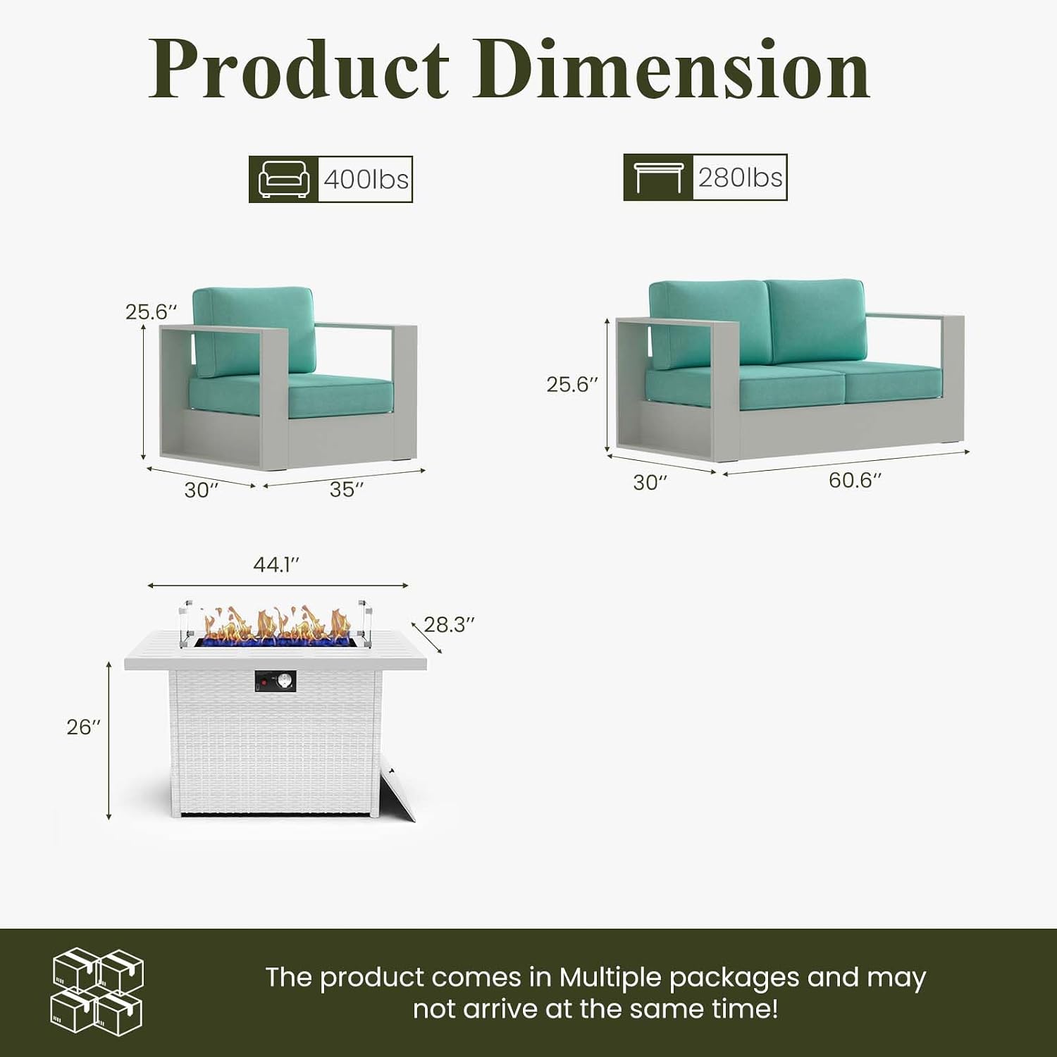 Thumbnail 6 de LayinSun Patio Furniture Set with 6-Inch Cushions