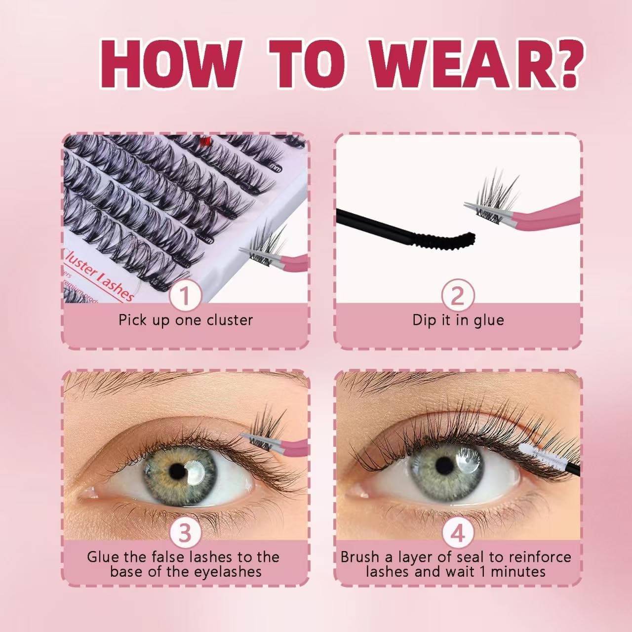 Thumbnail 5 de catlinez Pestañas Postizas Cluster Lashes Kit 280 pcs