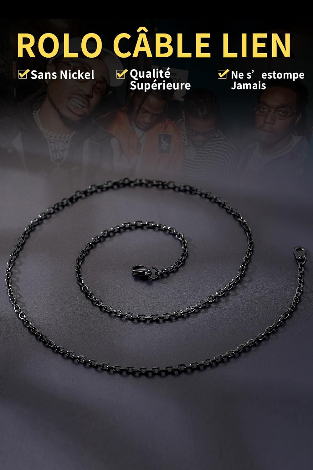 Detalle 2 de ChainsHouse Chaine 3 mm Noir