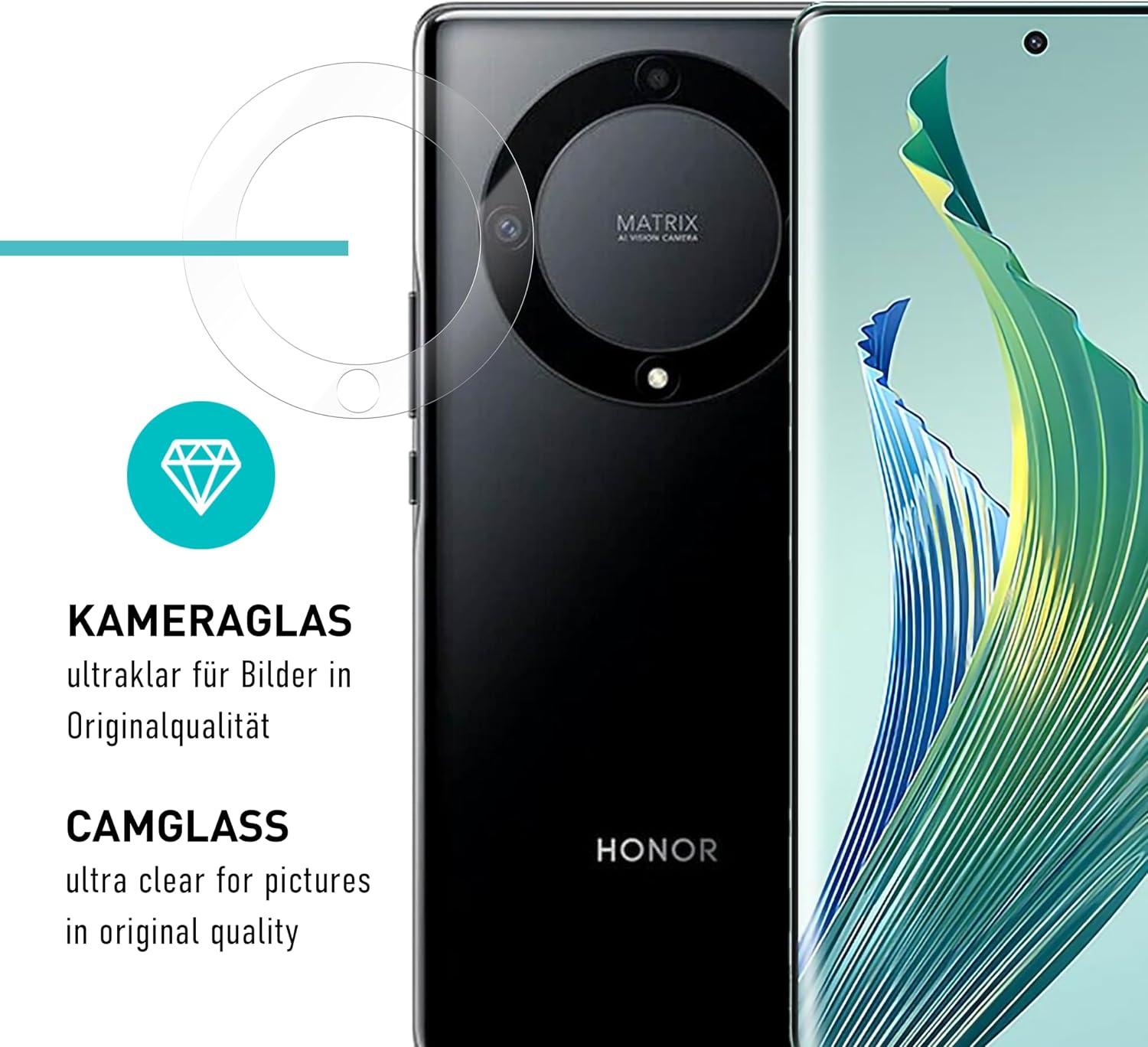 Thumbnail 6 de SmarTect TPU Screen Protector for Honor Magic 5 Lite, 2 Films and Camera Protectors
