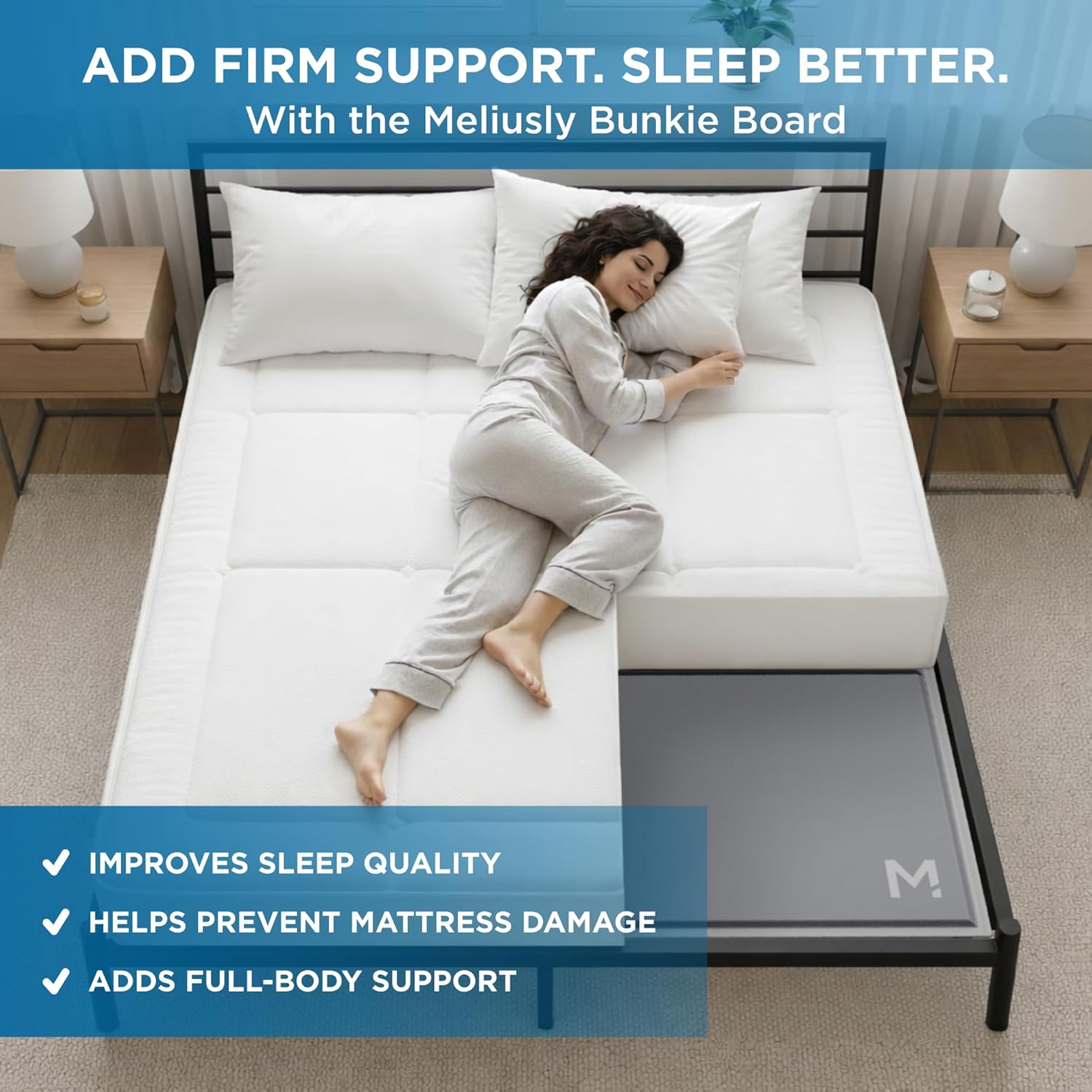 Thumbnail 6 de Meliusly Low Profile Bunkie Board Full Size (54x75)