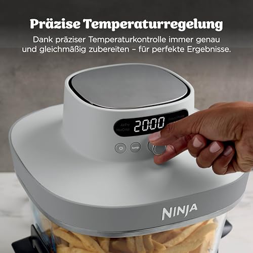 Thumbnail 5 de Ninja CRISPi PRO XL Glas-Heißluftfritteuse (Air-Fryer) Weiß AS090EUWH – 5,7 L, PFAS-frei