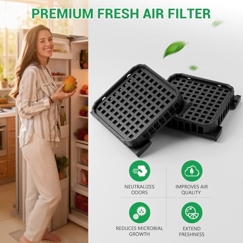 Thumbnail 2 de Lot de 4 filtres à charbon actif Fresh Air pour Liebherr – compatible 9096989, 988246000, 988246001, 9882429, 9882460