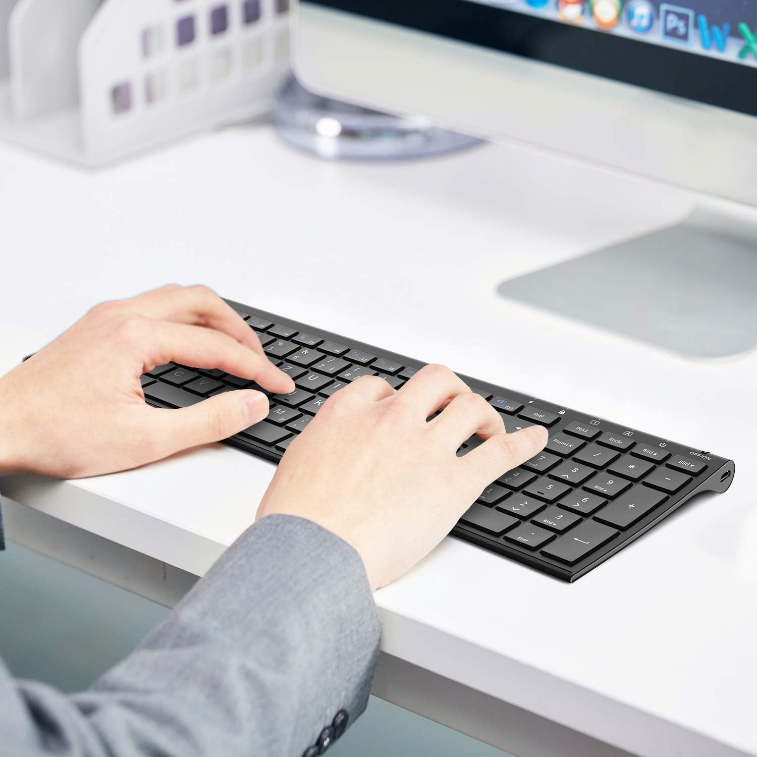 Thumbnail 6 de iClever Tastatur Kabellos QWERTZ 280 mAh