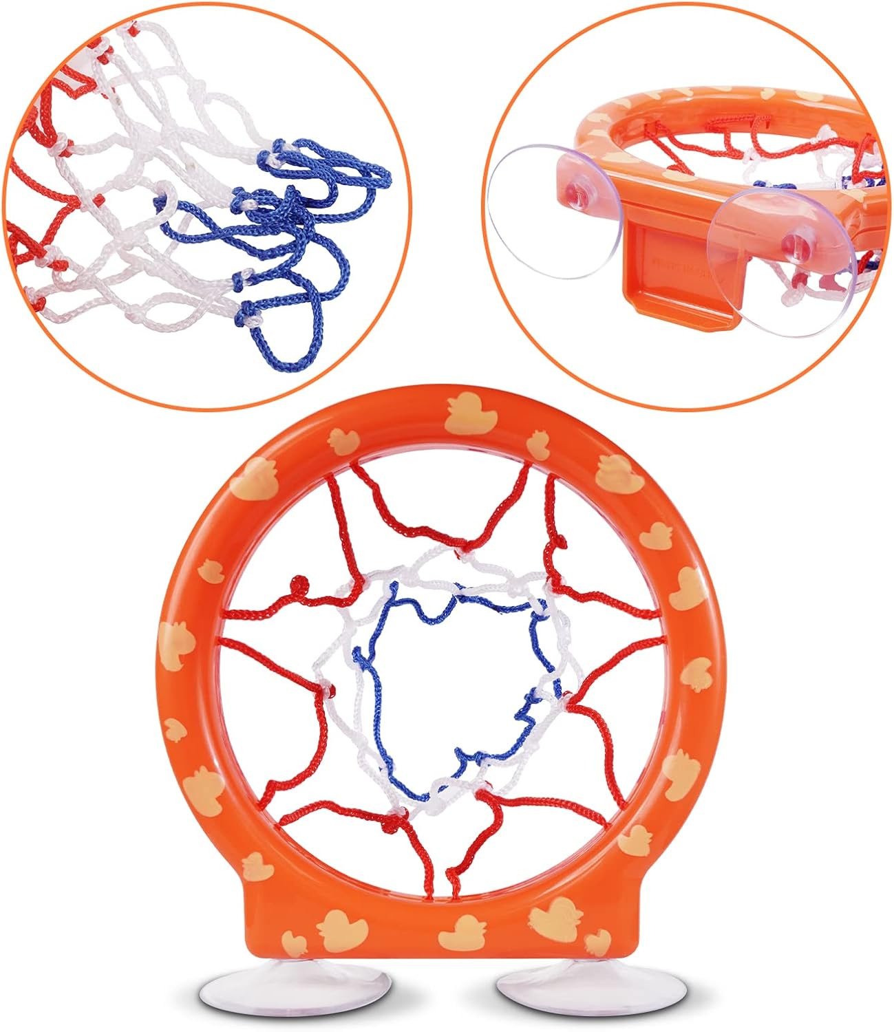 Detalle 2 de Vicloon Baby Badewannenspielzeug Mini Basketballkorb 5 Bälle