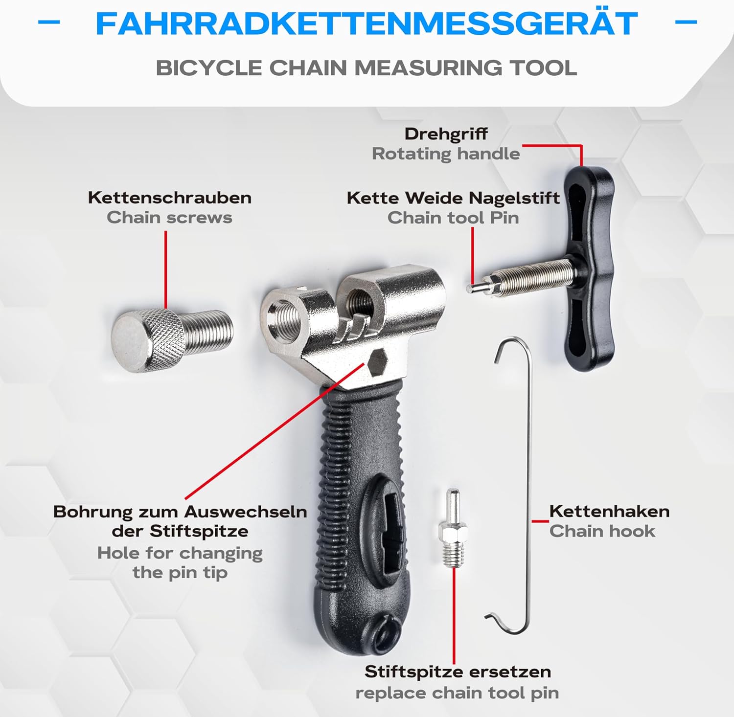 Thumbnail 5 de WATSABRO Kettennieter Fahrrad Set für 6-12