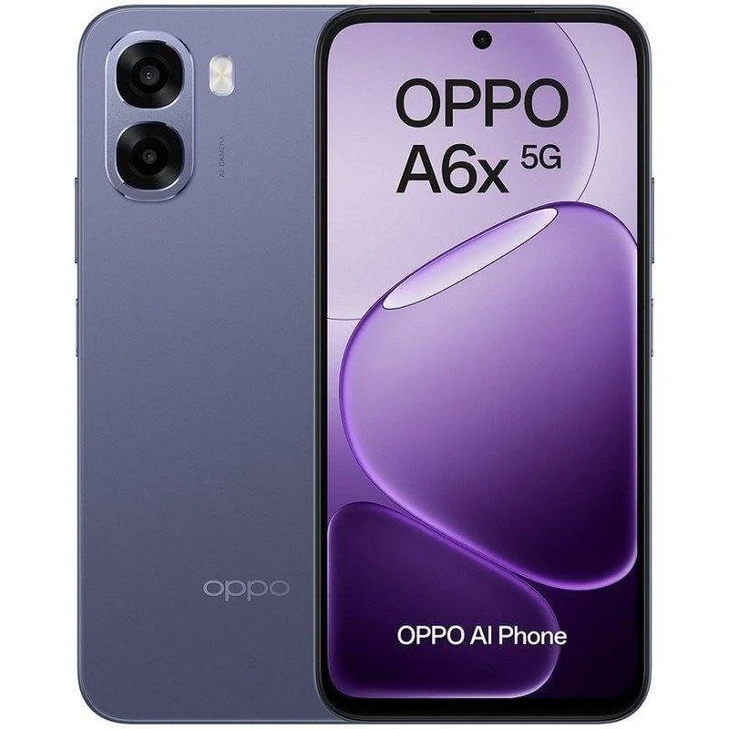 Detalle de OPPO A6x 5G 6GB/256GB, 6.75" - Black Purple