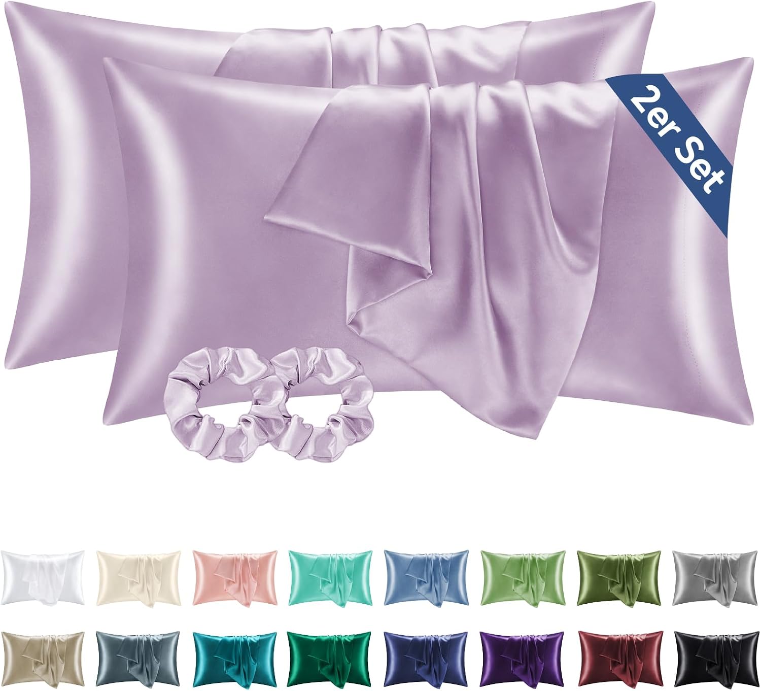 Detalle de BEDELITE Satin Kissenbezug 40 x 80